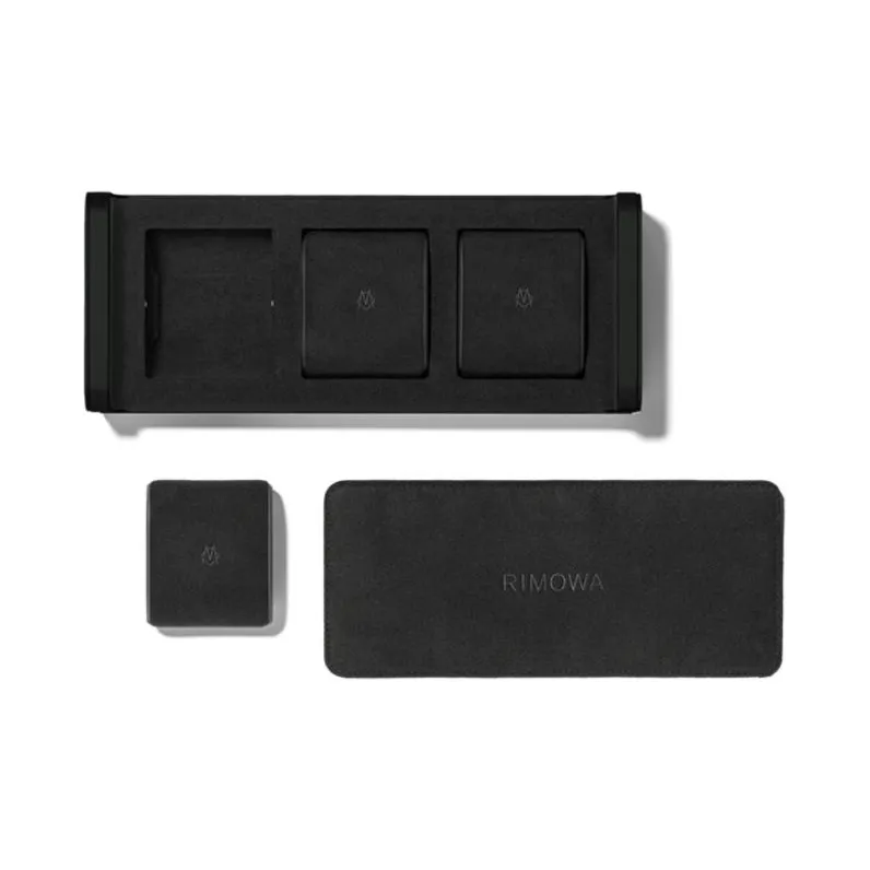 RIMOWA Anodized Aluminum Oxide Watch Display Case Hard Case Unisex Black-4