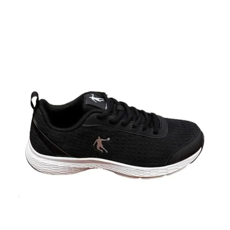 QIAODAN Cushioning Slip Resistant And Abrasion Resistant Low Top Running Shoes Men's Black-1