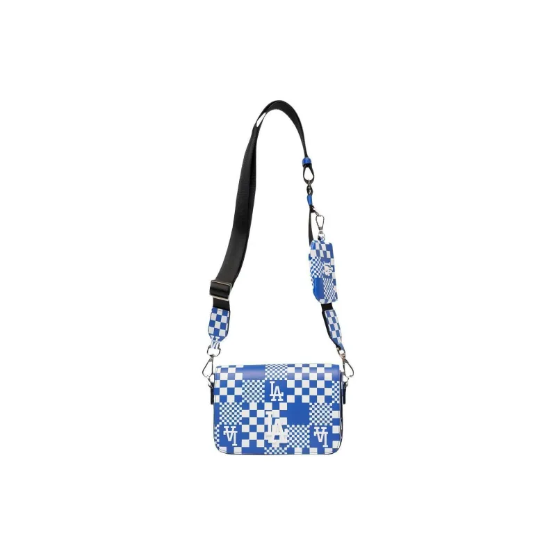 MLB Synthetic Leather Combo Bag Shoulder Bag Crossbody Bag Regular Unisex Klein Blue-4