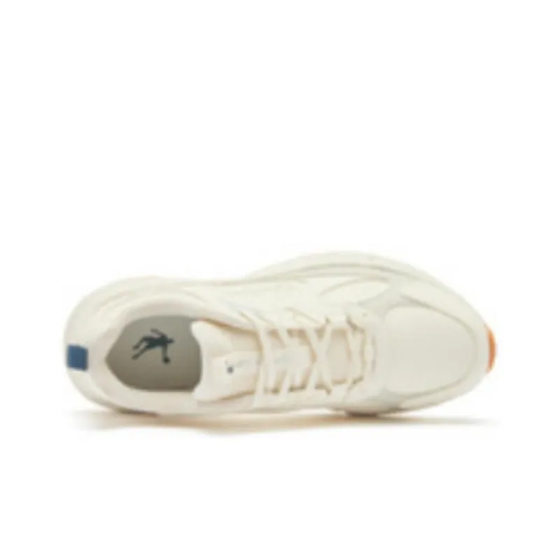 QIAODAN Cushioning Wear Resistant Low Top Running Shoes Women's White-2