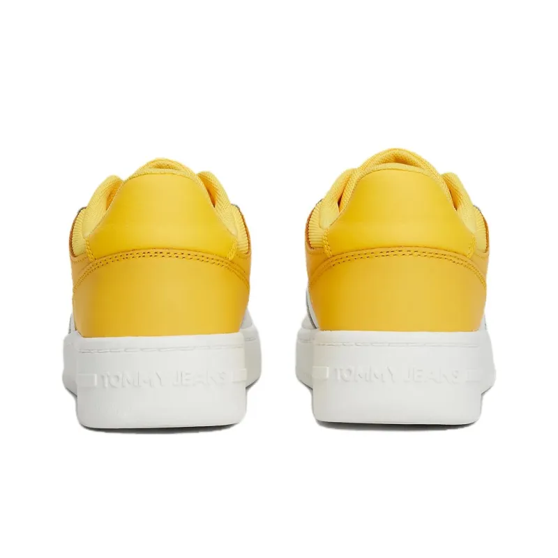 Tommy Hilfiger Low-Top Skateboard Shoes Women's White Yellow-3