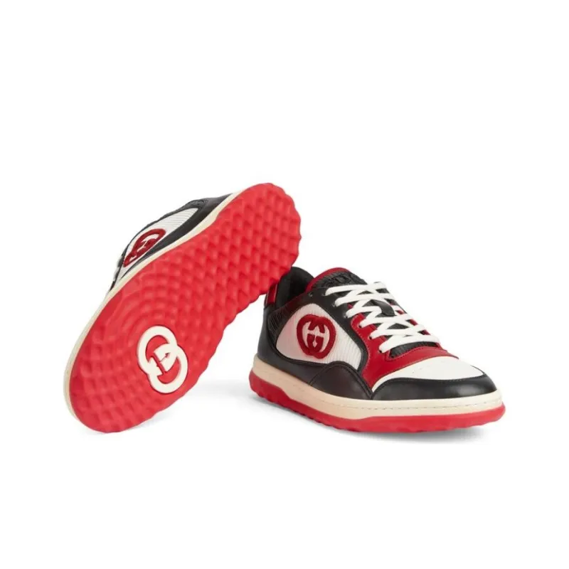 GUCCI MAC80 Low Top Skateboard Shoes Women's Black-3