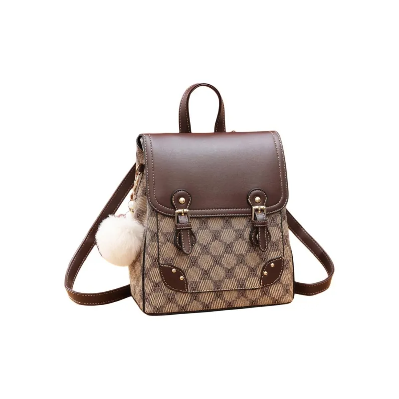 Weymond Soft Leather Moldable Versatile Backpack Women's-1