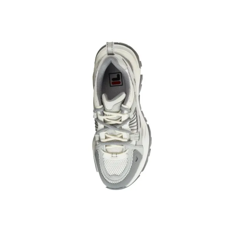 FILA SOFIA 1S + Fishbone 1S+ Anti Slip Wear Resistant Low Top Chunky Sneakers Women's Gray-3