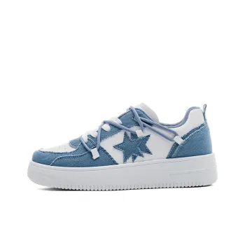 RENBEN Coverage Height Increasing Balance Support Wear-Resistant Low-Top Skateboard Shoes Women's