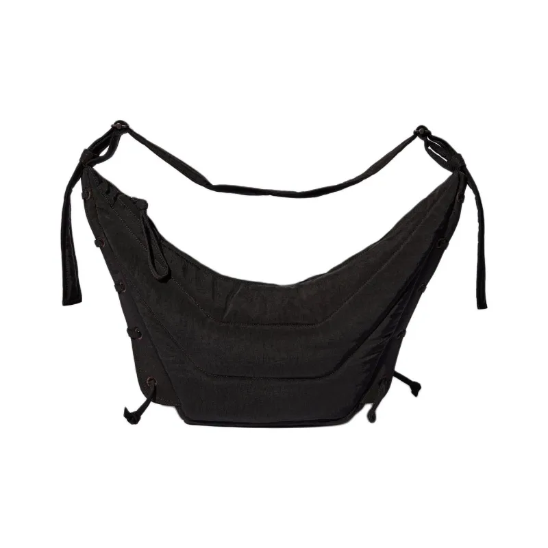 Lemaire Medium Soft Game Shoulder Bag Dark Chocolate-3