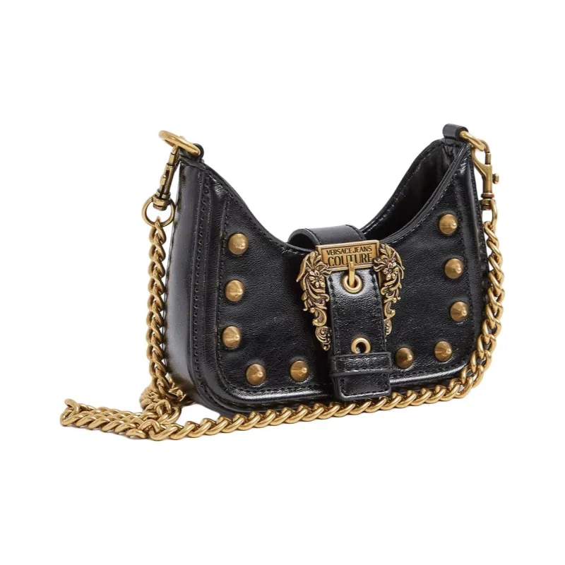 VERSACE JEANS COUTURE Leather Crossbody Bag, Shoulder Bag Women's Black-2