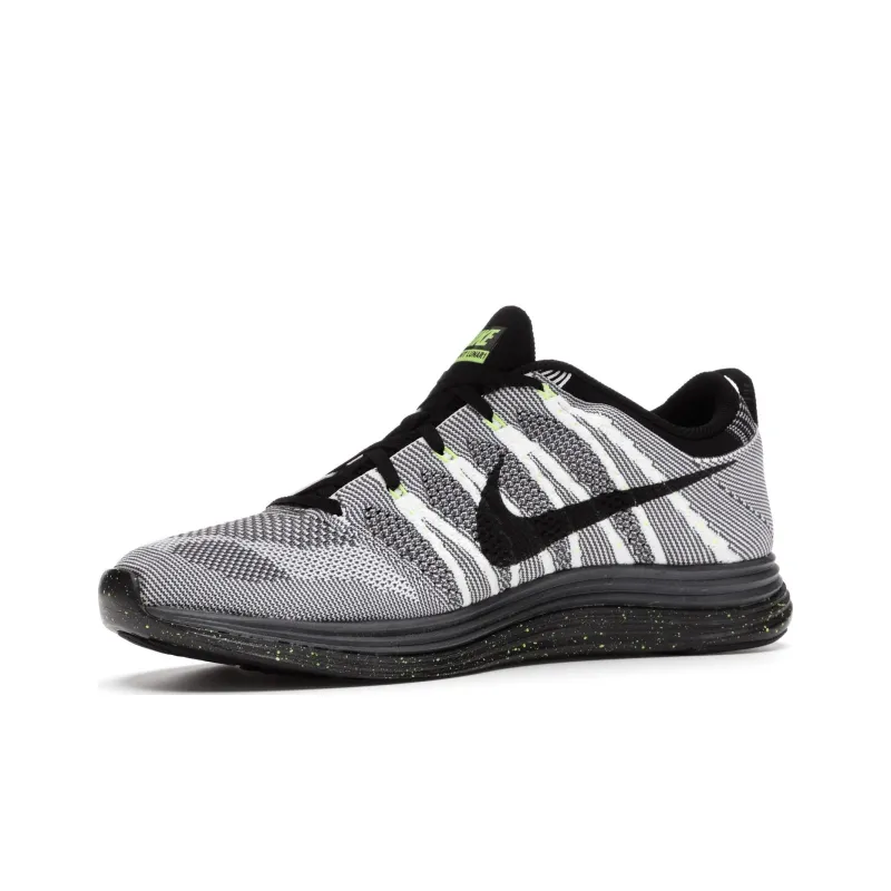 Nike Flyknit Lunar1+ White Black Volt-2