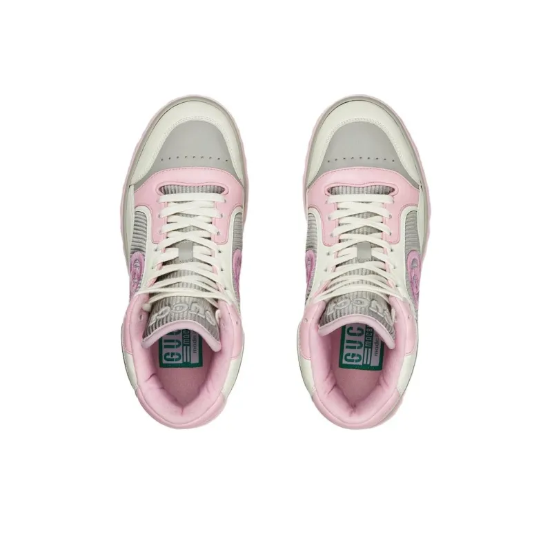 GUCCI High Top Casual Shoes Women's Pink-2