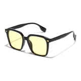 Black Frame with Yellow Lens