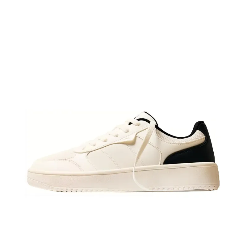 Anta Cushioning Wear-Resistant Low-Top Skateboard Shoes Men's Ivory White-0