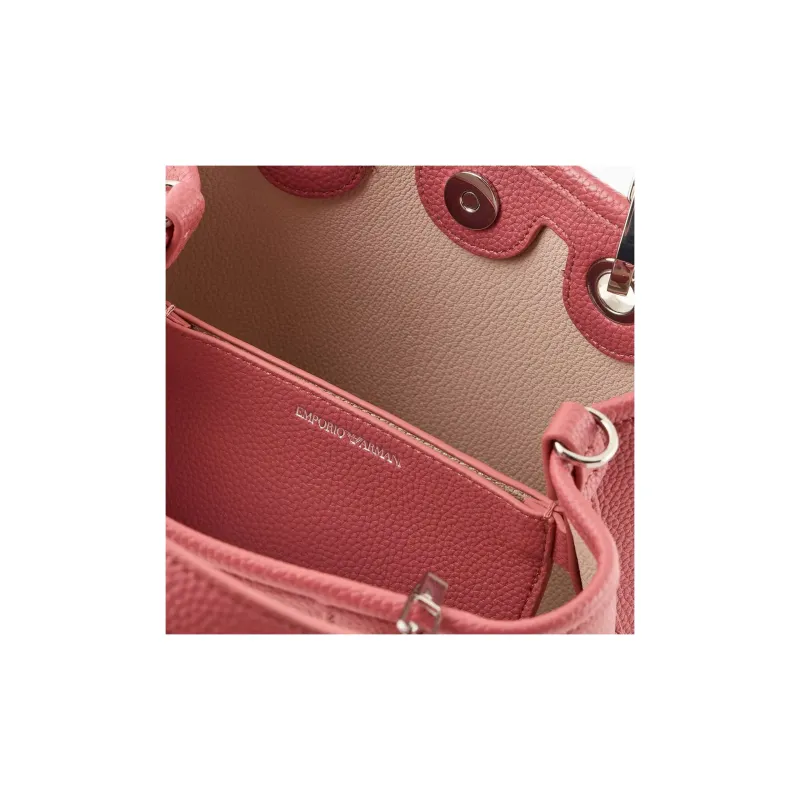 EMPORIO ARMANI Polyurethane Tote Bag Shopping Bag Shoulder Bag Crossbody Bag Handbag Mini Women's Pink-3