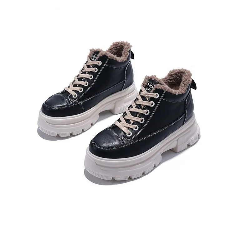 Junjali Warm Height Increasing Wear-Resistant High-Top Casual Shoes Women's-1