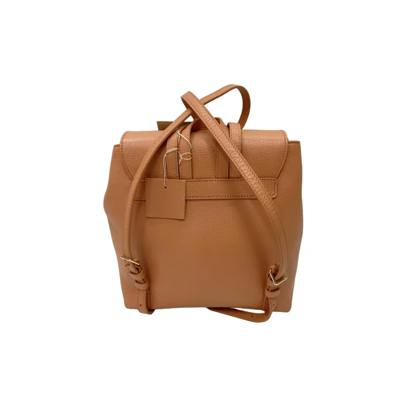 COCCINELLE Top Grain Cow Leather Leather Backpack Women's Brown-2