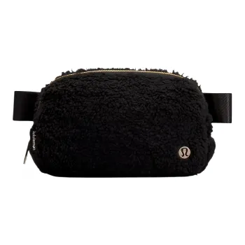 Lululemon Everywhere Sheepskin Fanny Pack Regular Women's Natural Black