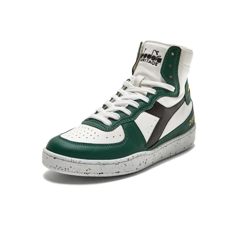 diadora Mi Basket '2030 - White Green'-3