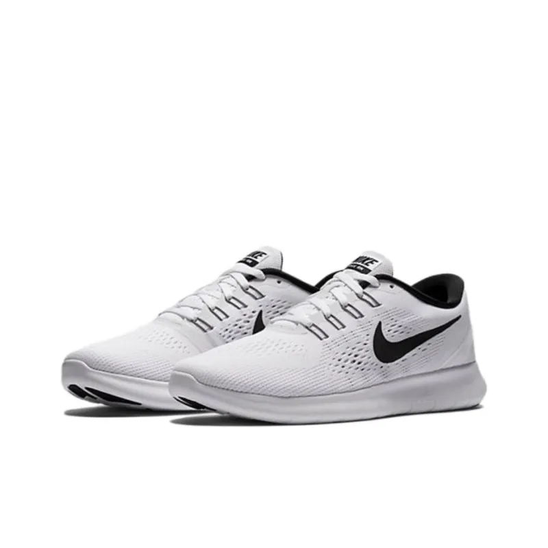 Nike Free Rn White/Black Women's-3