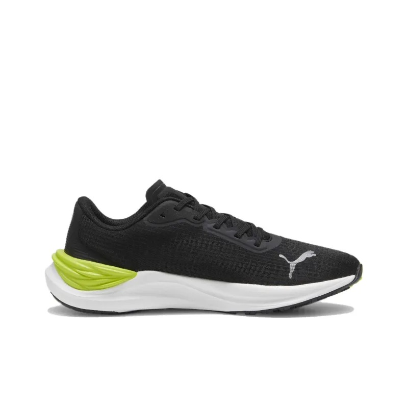 PUMA Electrify Nitro 3 Slip Resistant Low Top Running Shoes Men's Black Green White-1