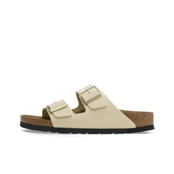 Birkenstock Arizona Nubuk Leather Sandals 'Ecru' Women's