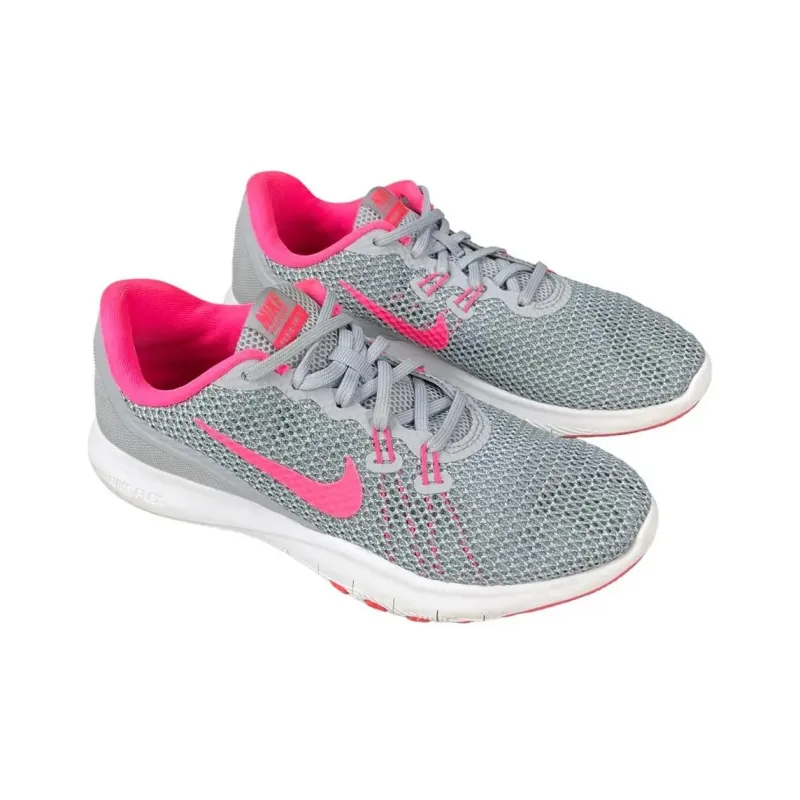 Nike Flex Trainer 7 Wolf Grey Racer Pink Stealth Women's-2