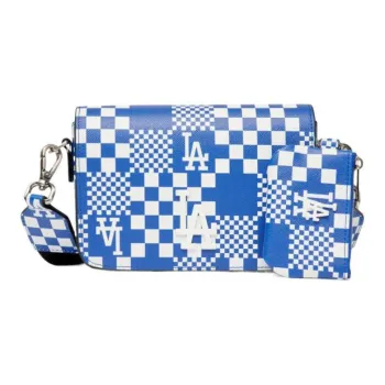 MLB Synthetic Leather Combo Bag Shoulder Bag Crossbody Bag Regular Unisex Klein Blue