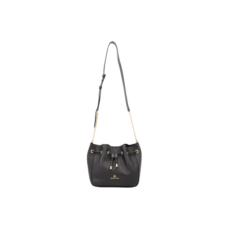 MICHAEL KORS Phoebe Cow Leather Bucket Bag Crossbody Bag Medium Size Women's Black-3