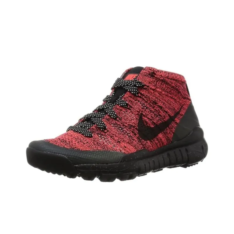 Nike Flyknit Trnr Chukka Fsb Bright Crimson Black Sequoia Women's-1