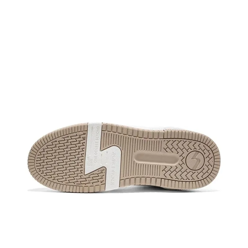 361° Anti Slip Wear Resistant Low Top Skateboard Shoes Women's Ecru-4