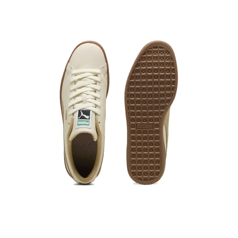 PUMA Basket Classic XXI Slip-Resistant Low-Top Skateboard Shoes Unisex Beige-3