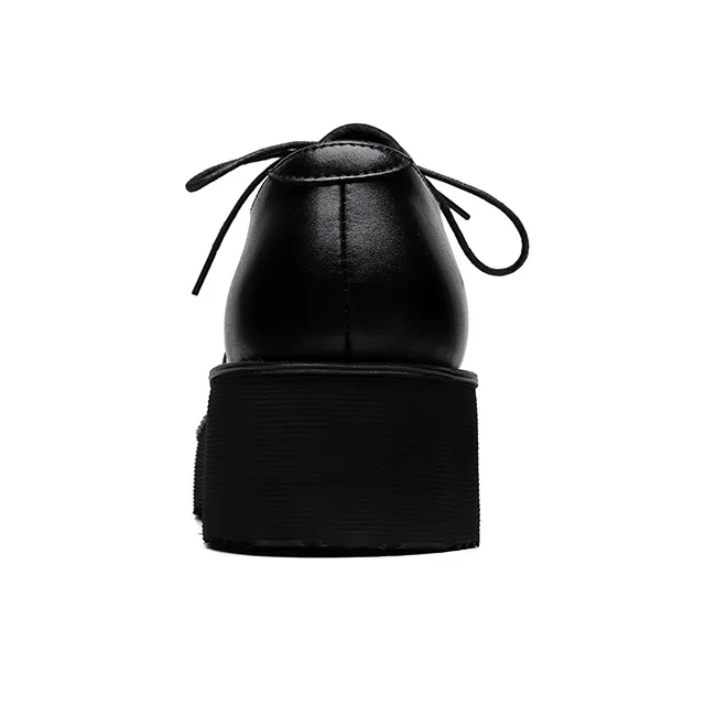 Chi Wolf Derby Shoes Casual Shoes Men's Black-3