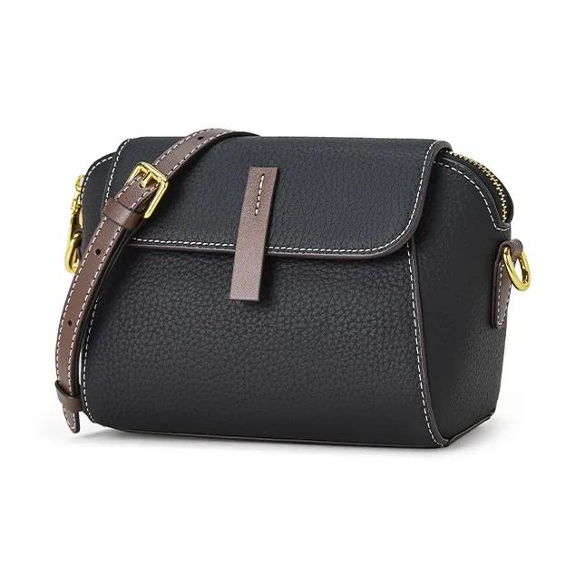 BOSTANTEN Cow Leather Crossbody Bag, Shoulder Bag Regular Women's Black/Sea Blue/Khaki-2
