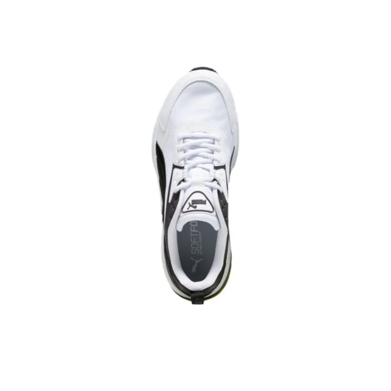 PUMA Vis2k Cushioning Wear Resistant Low Top Casual Shoes Men's White Black Green-3