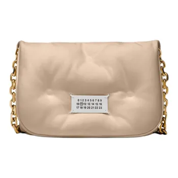Maison Margiela Glam Slam Full Grain Nappa Leather Crossbody Bag, Shoulder Bag Women's Pink