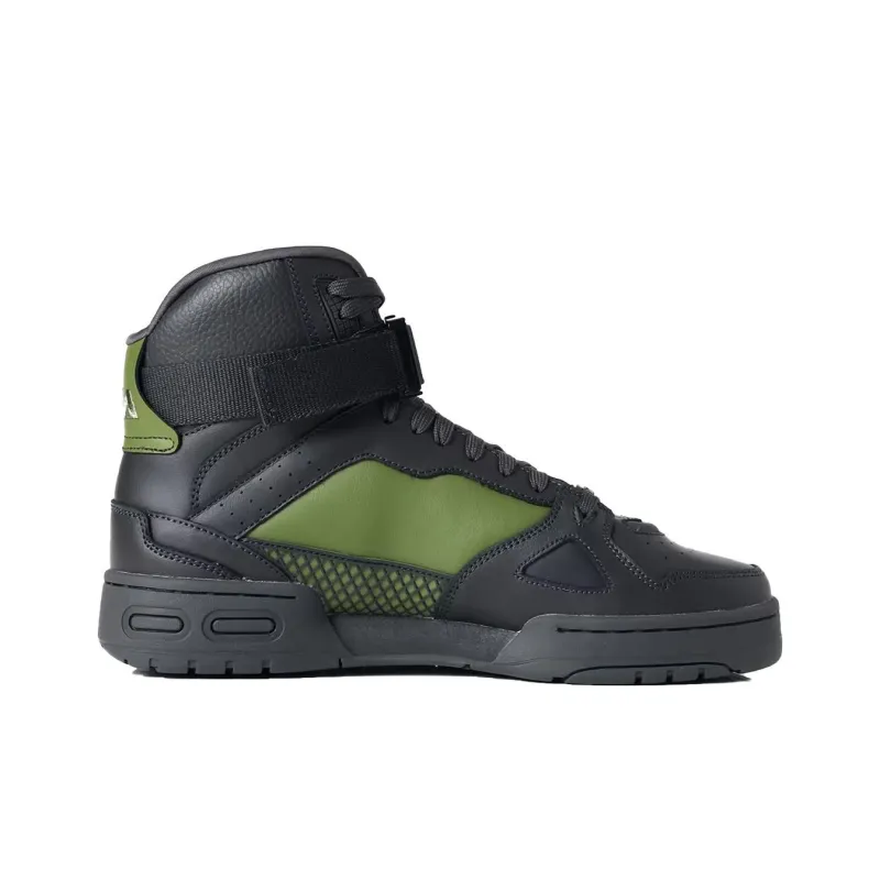 CHUYINWEILAI x FILA Teratach 600 Anti-Slip And Wear-Resistant Lightweight High-Top Skateboard Shoes Unisex Black Green-1