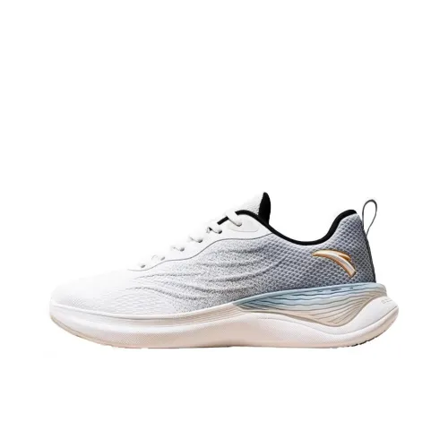 Anta Cushioning Wear Resistant Low Top Training Shoes Men's White Gray
