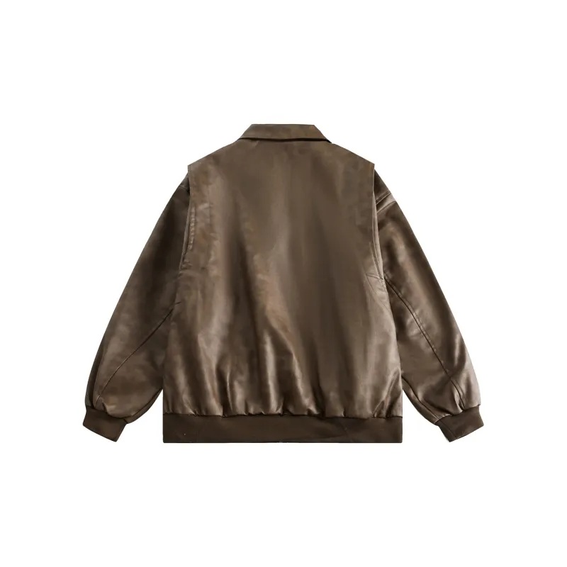 FlyboyCsc Leather Jacket Unisex Pink-6