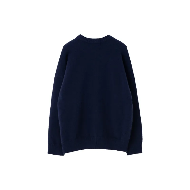 SOON FLOWER Sweater Women's Navy Blue-1