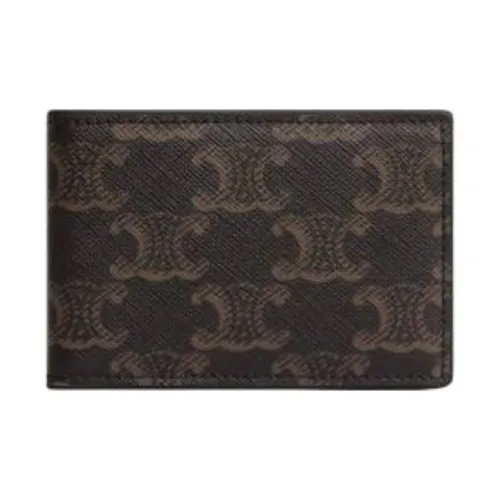 celine Taylor Canvas Wallet Men's Umber