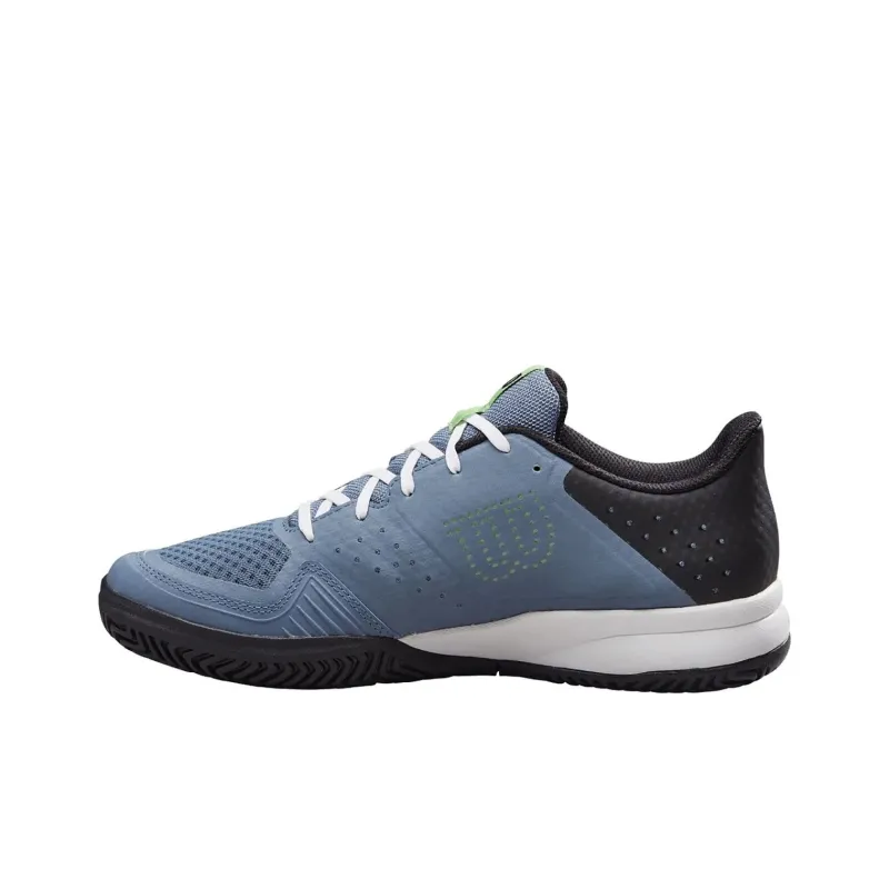 Wilson Kaos Stroke 2.0 Slip Resistant Low Top Tennis Shoes Men's Gray Blue-0