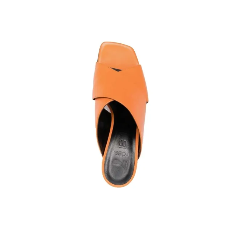 Si Rossi 80mm Leather Mules-4
