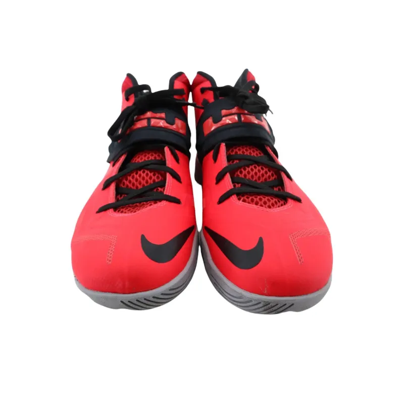 Nike Zoom Soldier 7 Basketball Shoes Men Mid Top Red/Black-2