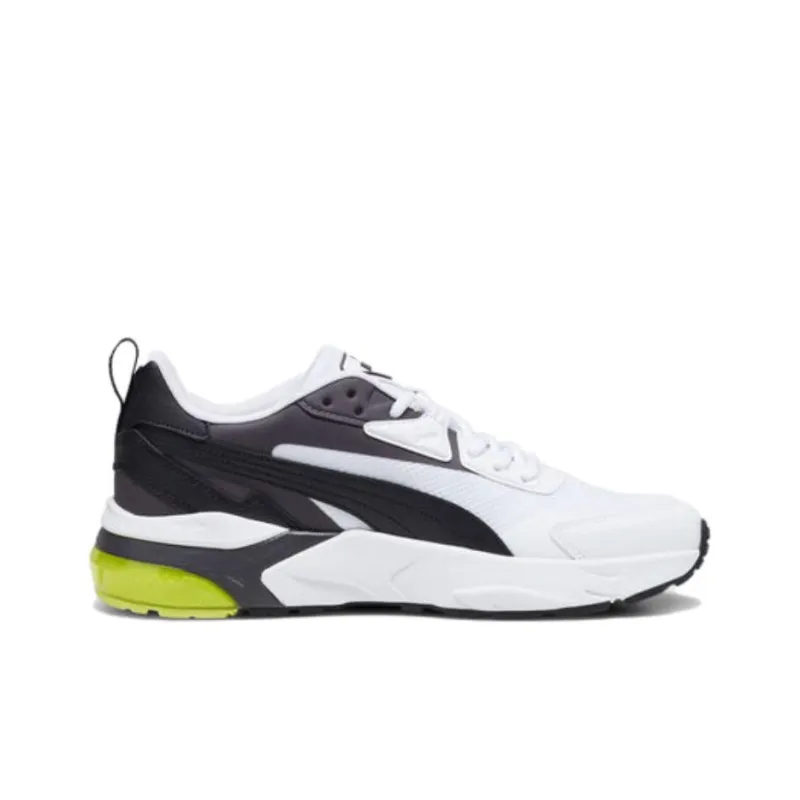 PUMA Vis2k Cushioning Wear Resistant Low Top Casual Shoes Men's White Black Green-1