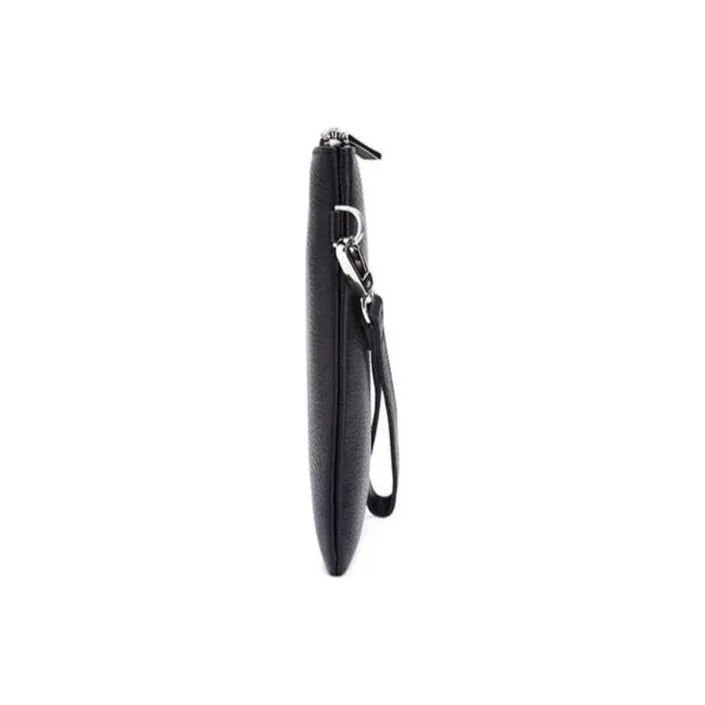ELLE HOMME Cow Leather Envelope Bag Crossbody Bag Clutch Regular Men's Black-2