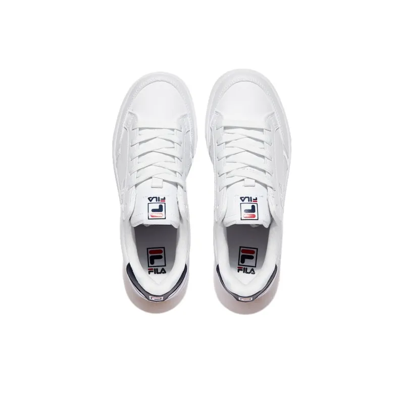 FILA Elite Coat V3 Cushioning Wear Resistant Low Top Skateboard Shoes Unisex Black White-3