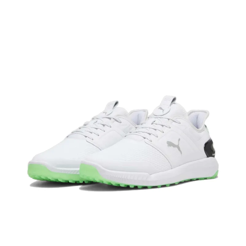 PUMA IGNITE ELEVATE Elevate Slip Resistant Low Top Golf Shoes Men's White Black Green-2