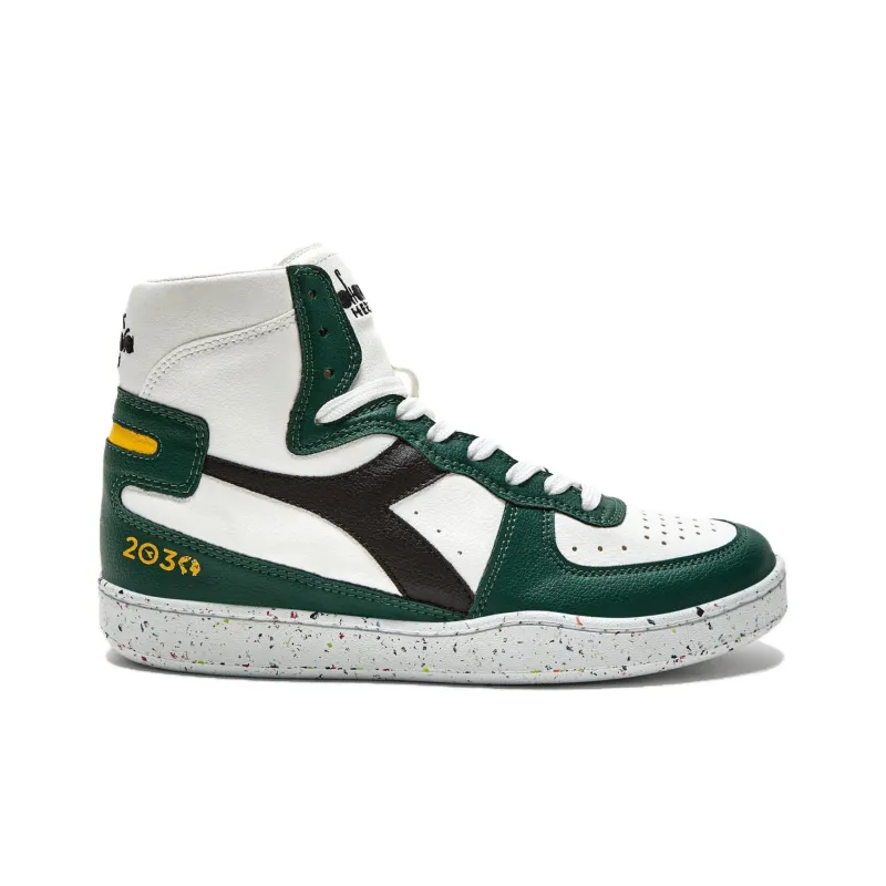 diadora Mi Basket '2030 - White Green'-1