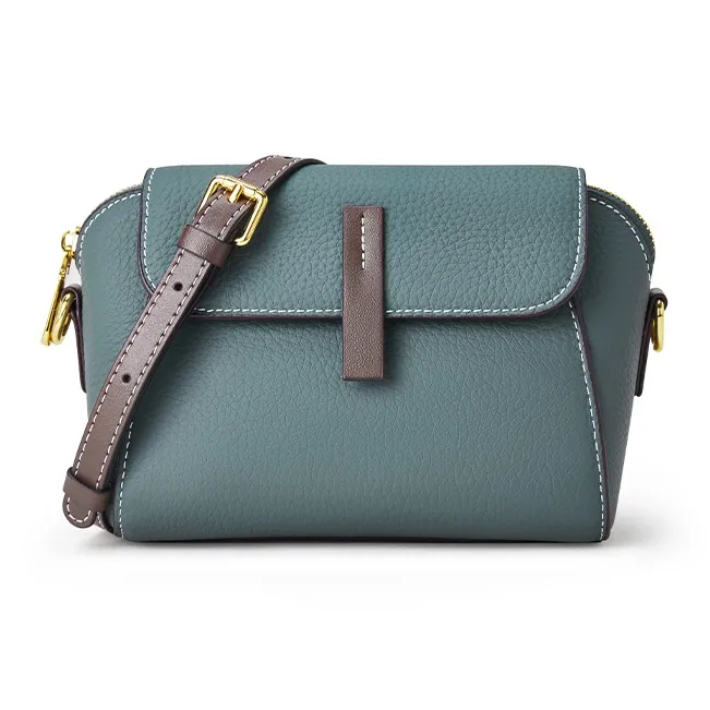 BOSTANTEN Cow Leather Crossbody Bag, Shoulder Bag Regular Women's Black/Sea Blue/Khaki-7