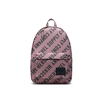 Herschel Polyester Backpack Large Size Unisex All Over Logo Pink