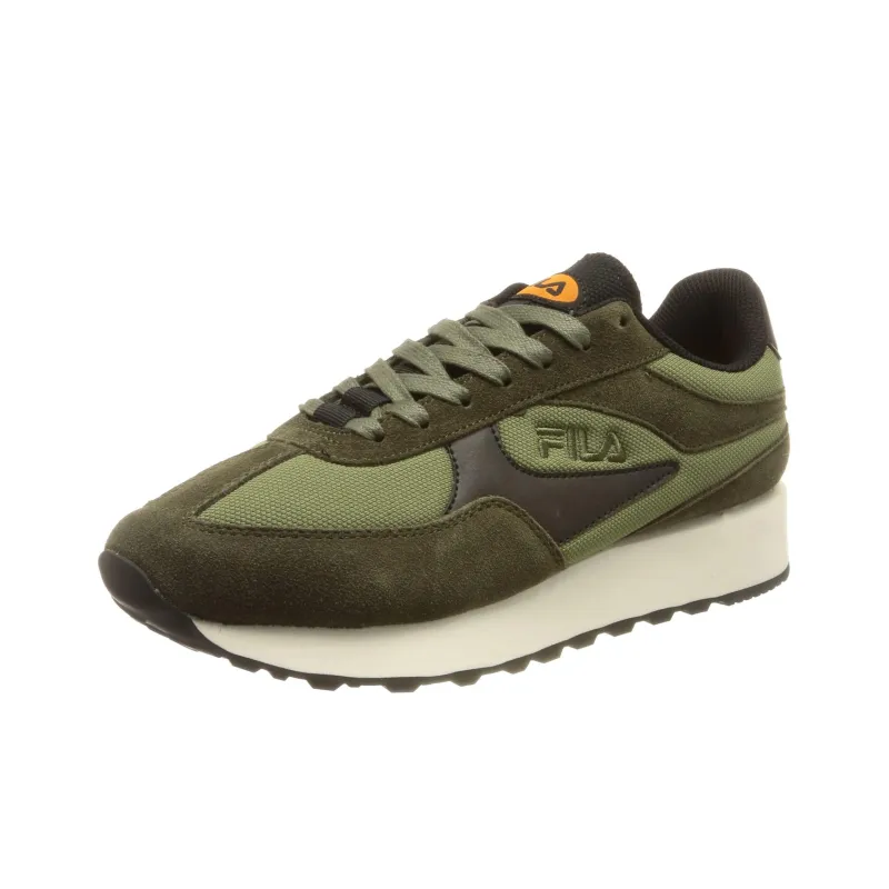 FILA Disruptor Cushioned Slip-Resistant Low-Top Running Shoes Men's Green-2
