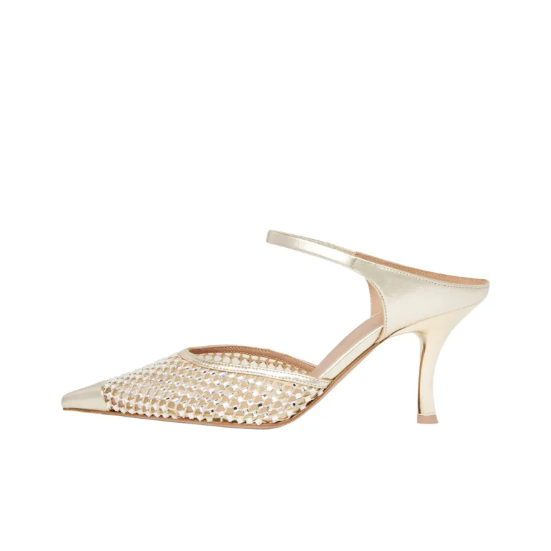 Malone Souliers Vega 70mm Crystal-embellished Mules-0